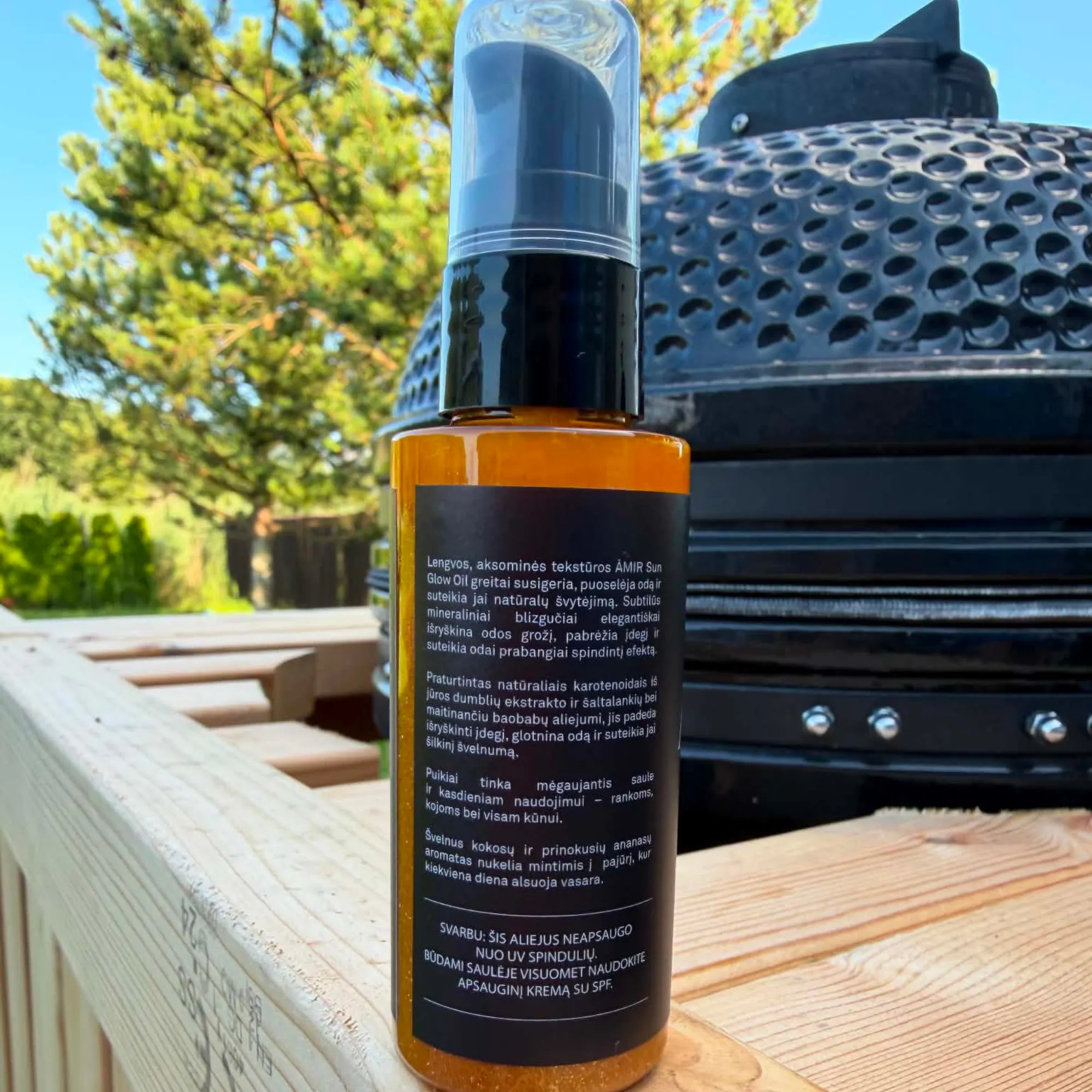 ÀMIR Sun Glow Oil - kūno aliejus su blizgučiais - Image 4