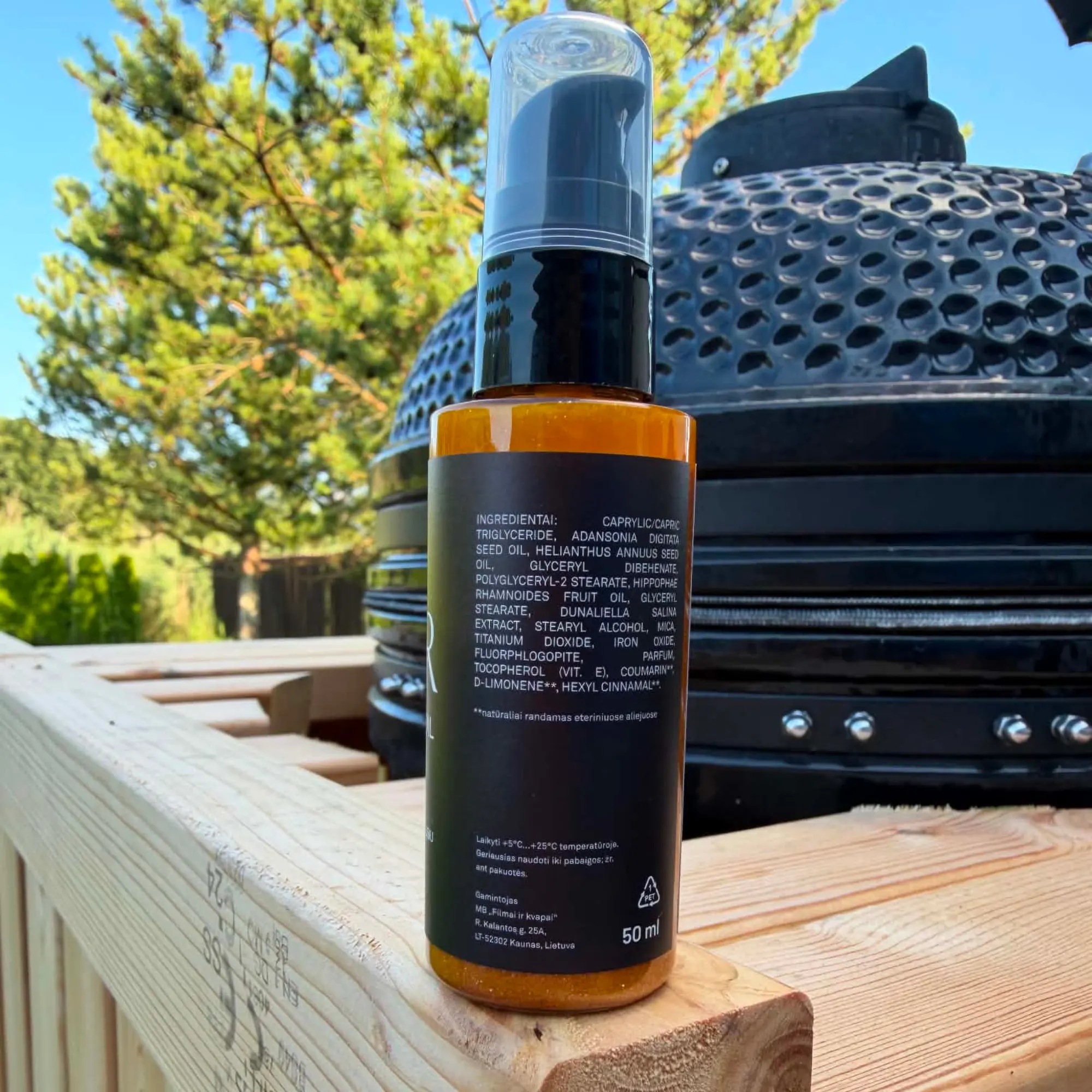 ÀMIR Sun Glow Oil - kūno aliejus su blizgučiais - Image 2